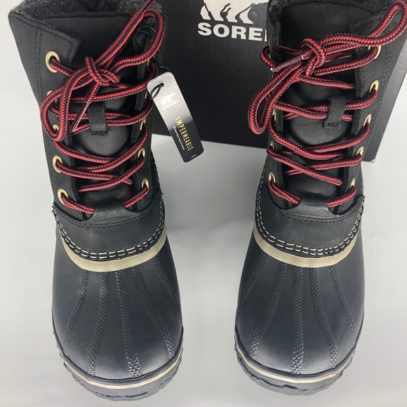 SOREL NWT SLIMPACK LACE II BOOTS BLACK KETTLE - Picture 6 of 10